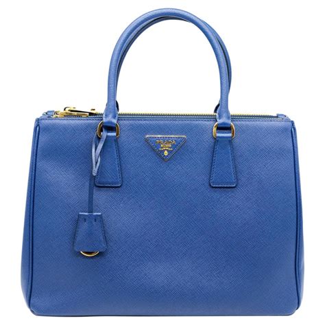 mini city bag prada bluette irene closet|PRADA Saffiano Lux Small Galleria Double Zip Tote Bluette .